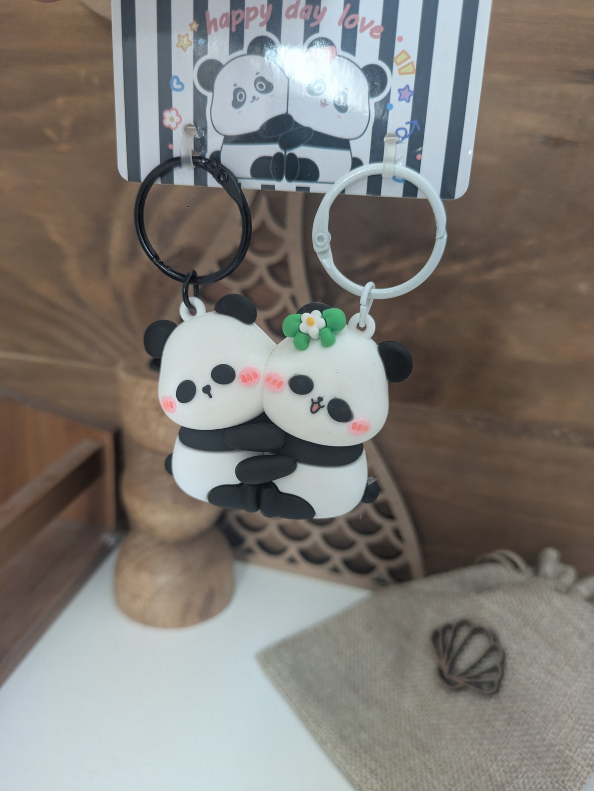 Porte-clés panda BFF