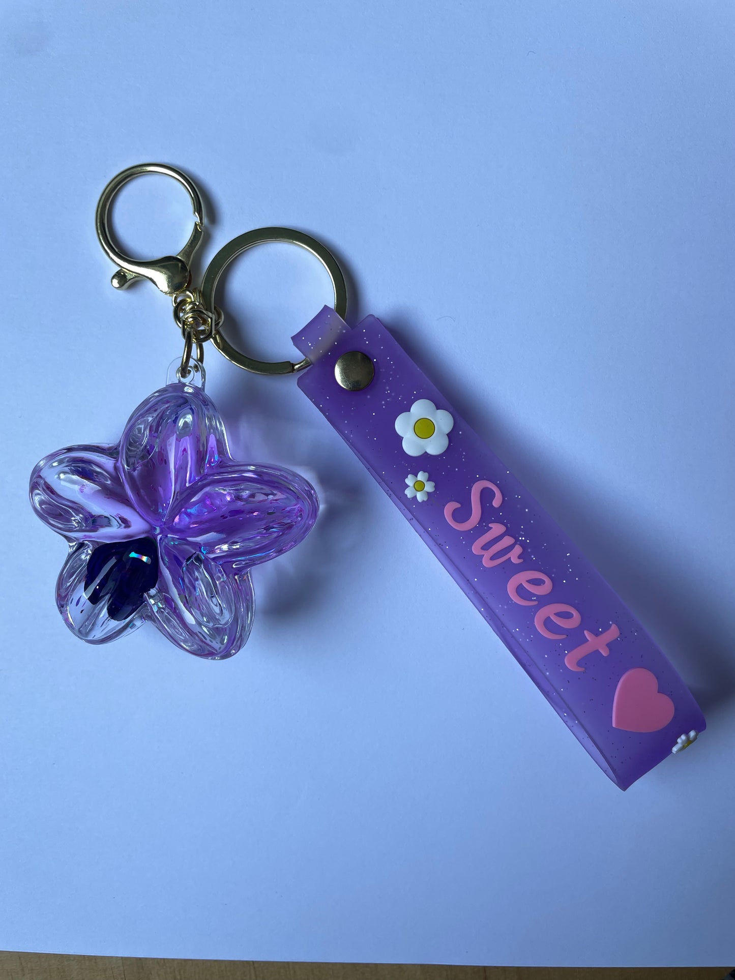 Porte-clés fleur