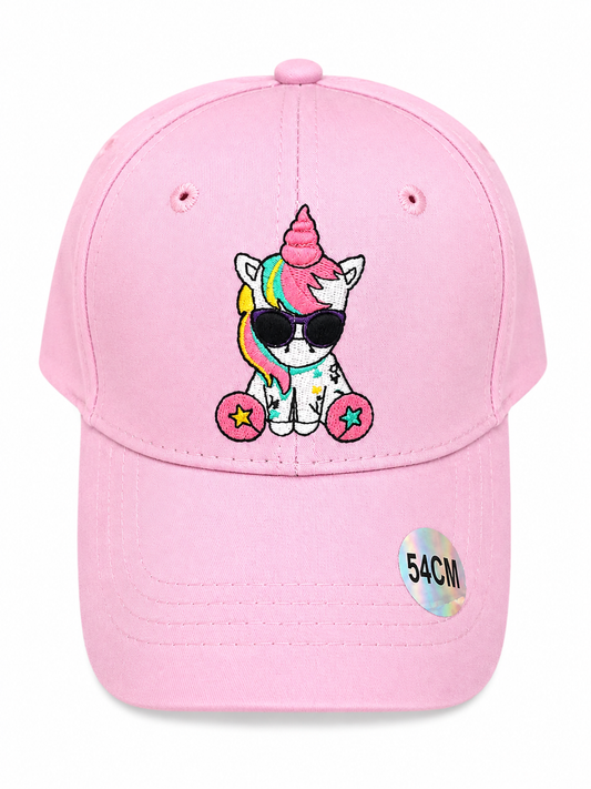 Casquette licorne rose pastel Taille 54