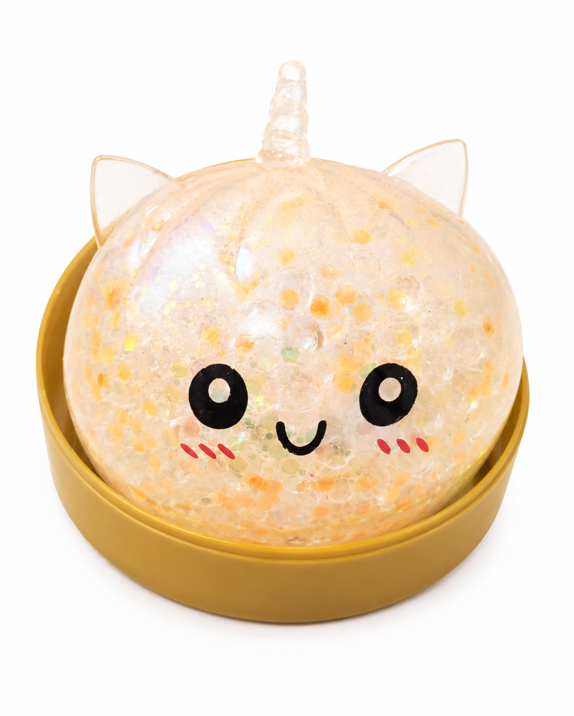 Dumpling squishy Licorne a billes d'eau