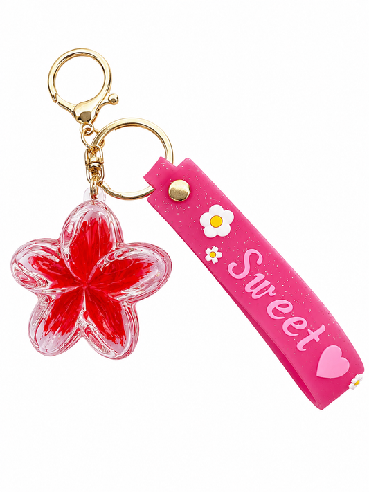 Porte-clés fleur