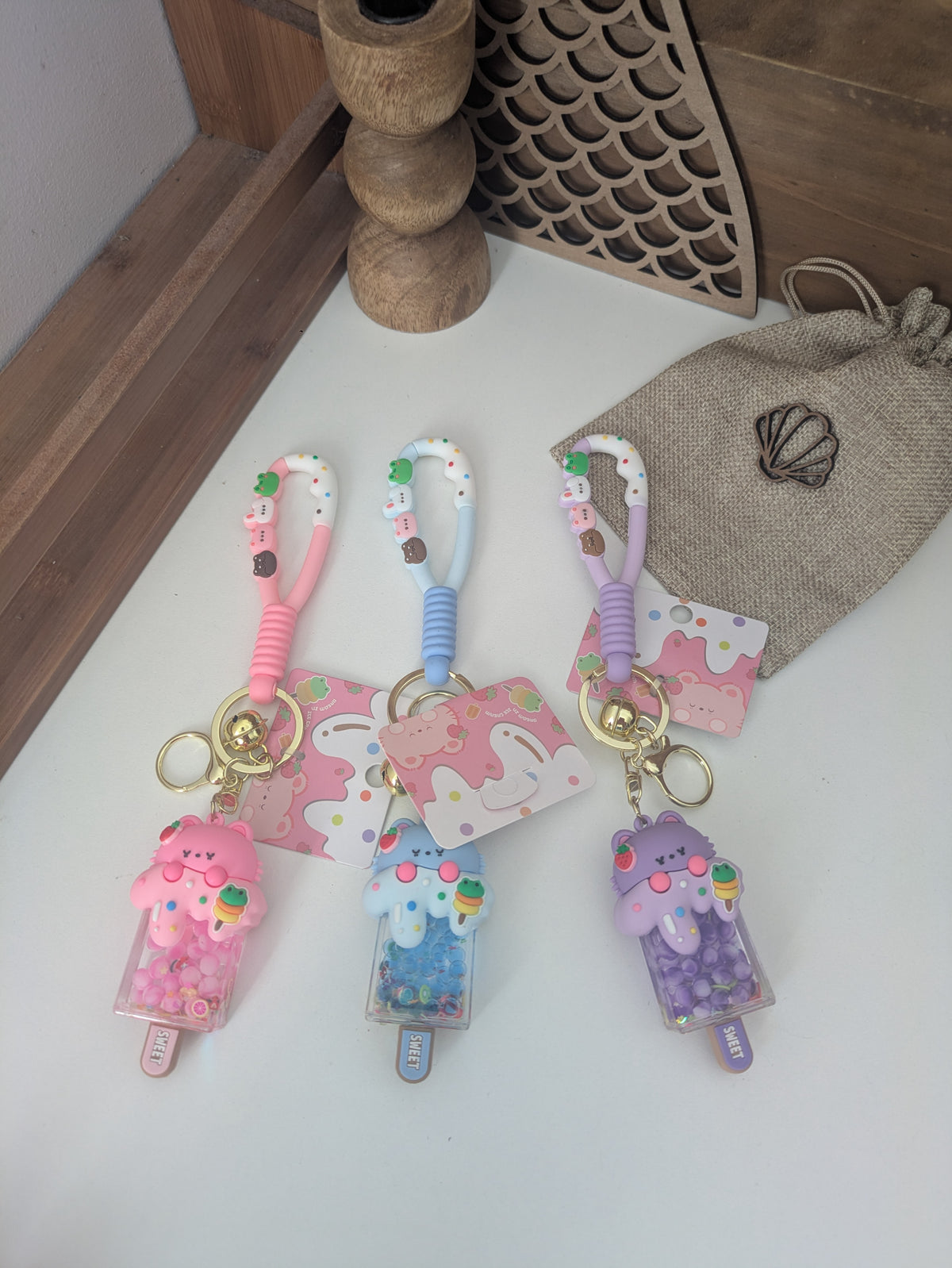 Porte-clés glace