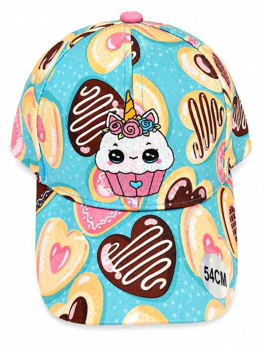 Casquette CupCake coeurs taille 54