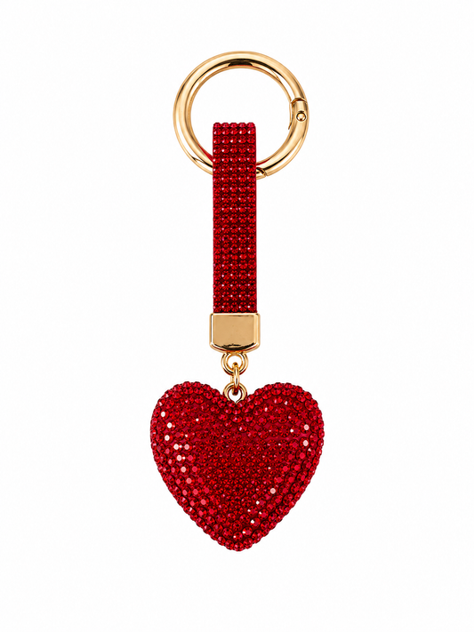 Porte-clés STRASS coeur