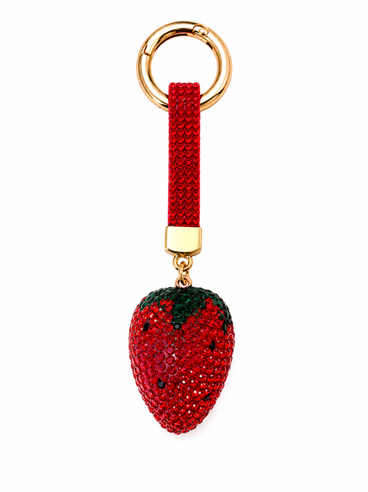 Porte-clés STRASS fraise