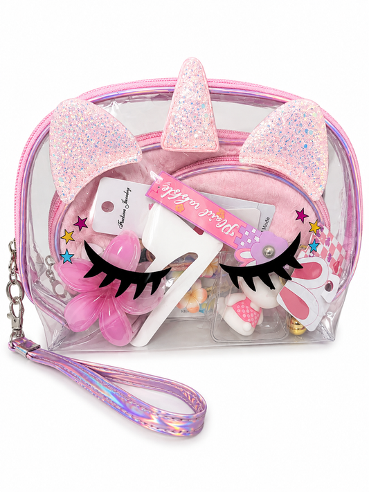Trousse licorne rose clair
