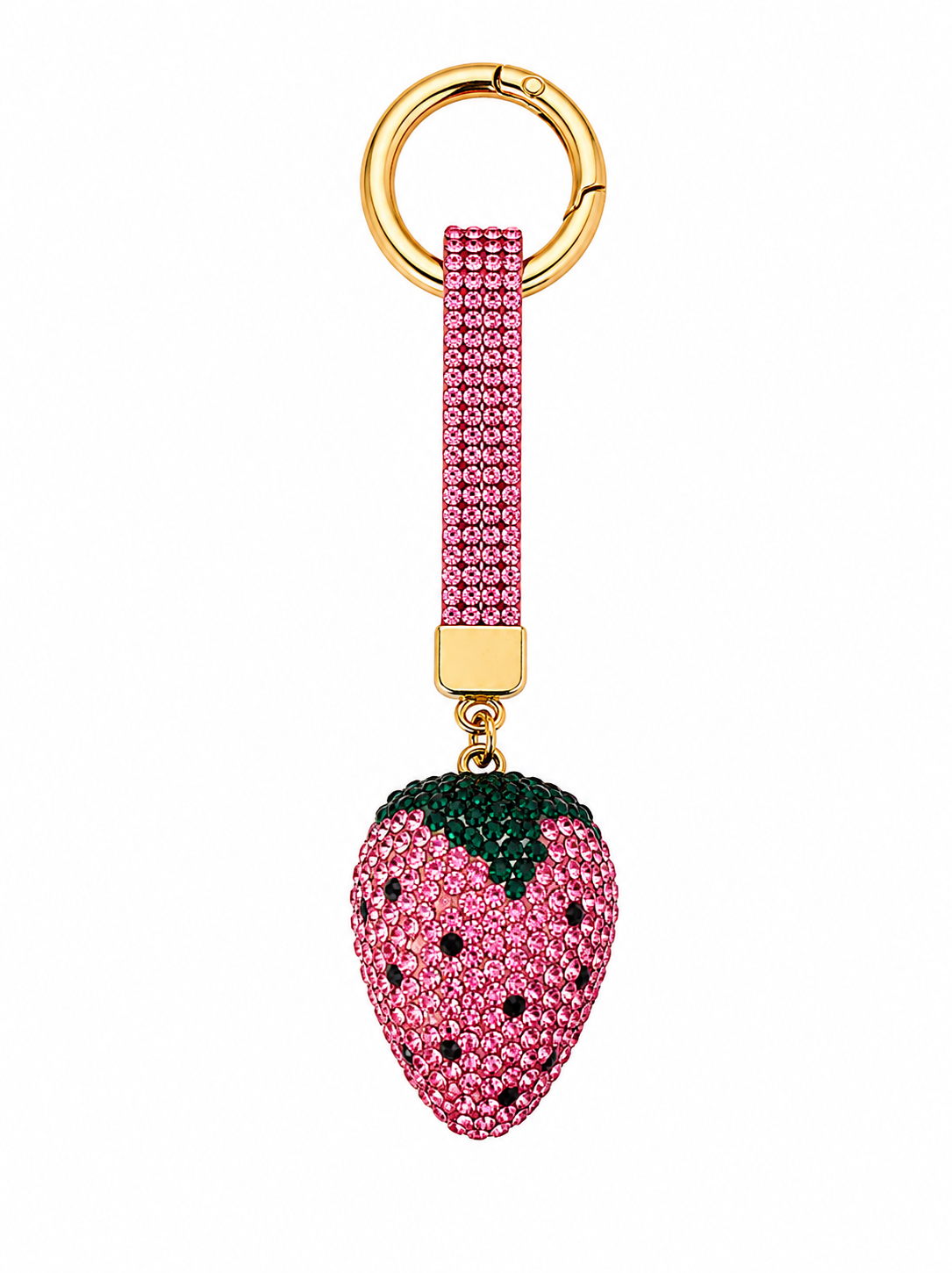 Porte-clés STRASS fraise