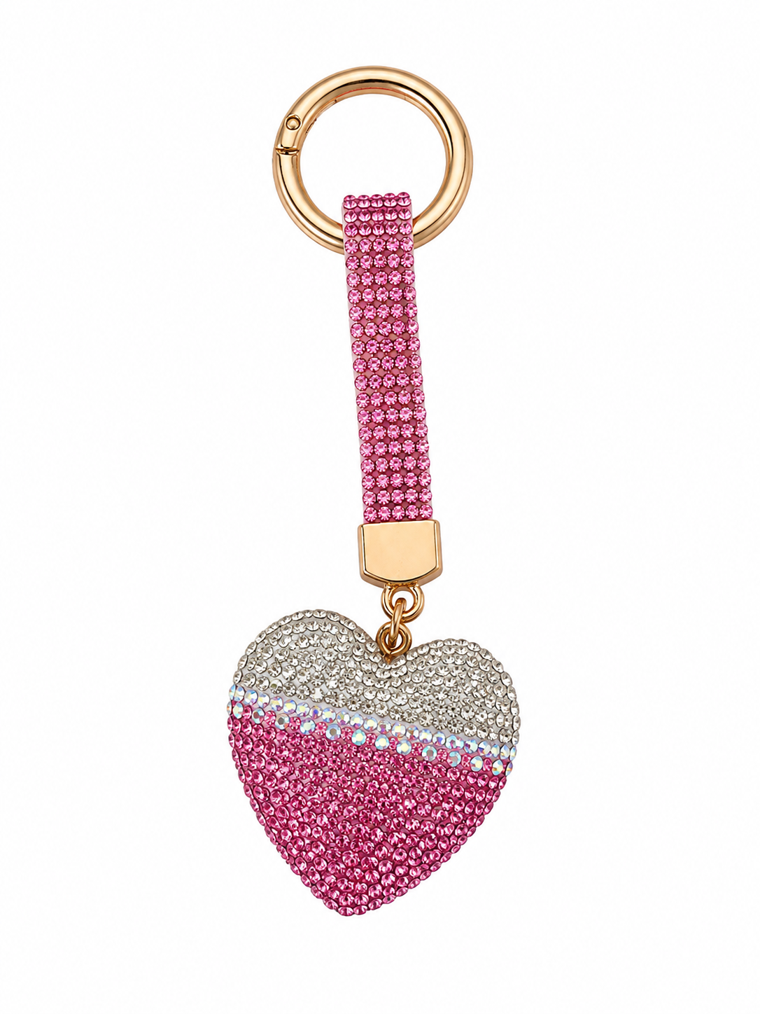 Porte-clés STRASS coeur